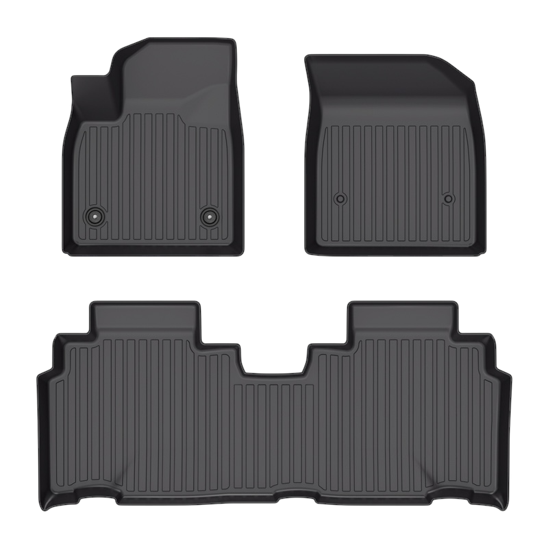 A close-up of LinerX Floor Mats for 2024-2026 Chevrolet Blazer EV, crafted from Thermoplastic Elastomer for durable all-weather protection.