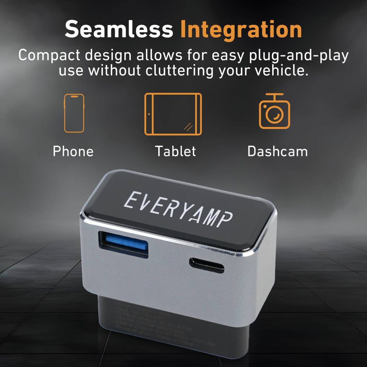 EveryAmp OBD2 to USB adapter works with phones, tablets, dash cams, and more