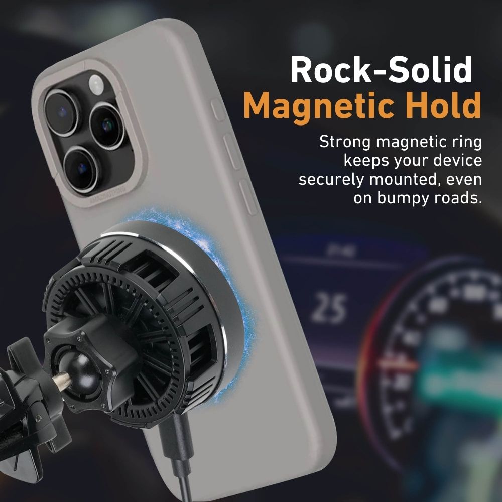 EveryAmp Qi2 charger has a strong magnetic connection to the device