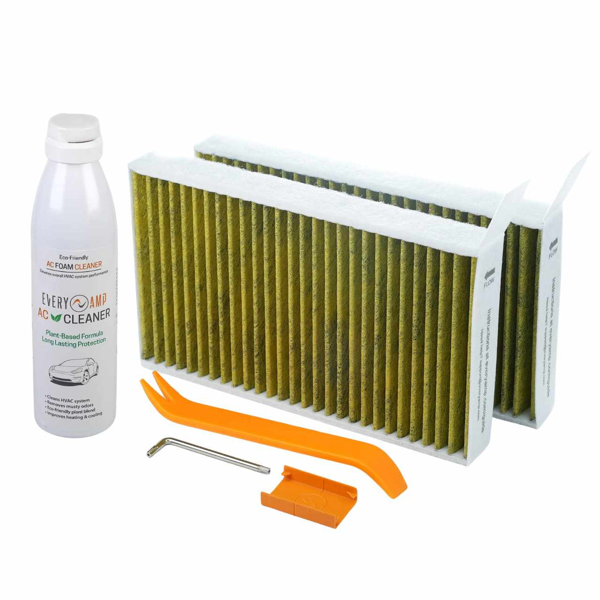 Moisture Barrier Clip with Cleaner Filters and Tools