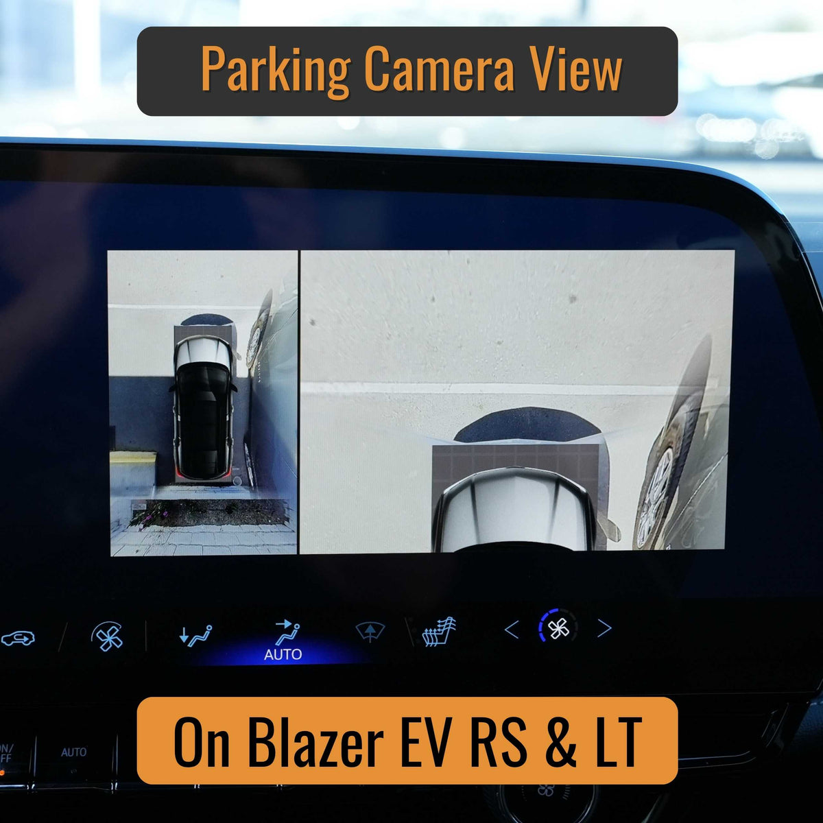 SnapPlate for 2027-2024 Blazer EV RS and LT does not impact the parking camera view