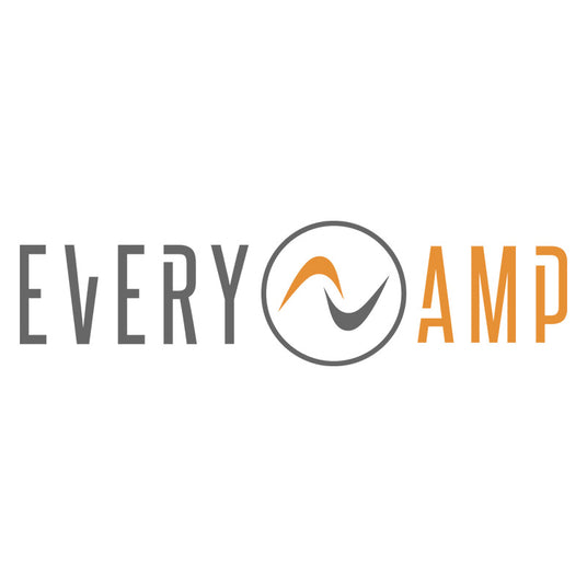 The image shows the Every Amp logo with stylized letters and a curved symbol in the center.