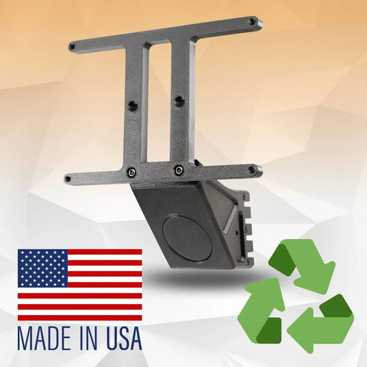 SnapPlate for Tesla Model 3 is made from recycled plastic with stainless steel reinfocement