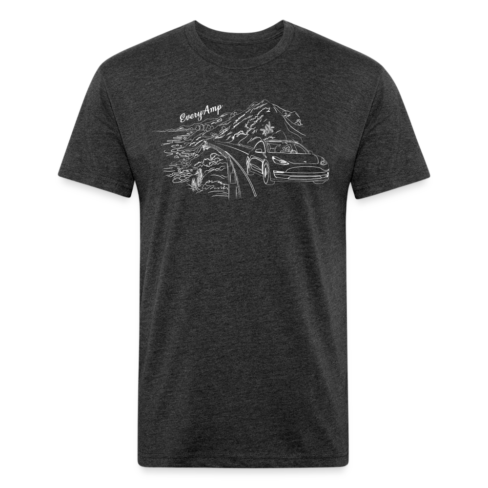 Tesla PCH Cruise Line Art Shirt - heather black