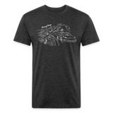 Tesla PCH Cruise Line Art Shirt - heather black