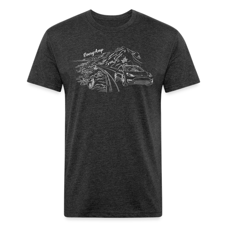 Tesla PCH Cruise Line Art Shirt - heather black