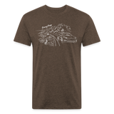 Tesla PCH Cruise Line Art Shirt - heather espresso