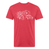 Rivian PCH Cruise Line Art Shirt - heather red