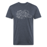 Tesla PCH Cruise Line Art Shirt - heather navy