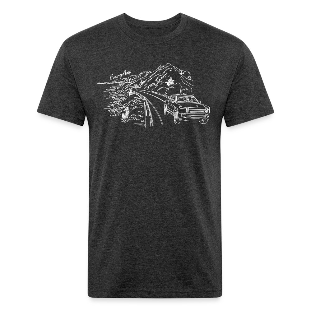 Rivian PCH Cruise Line Art Shirt - heather black