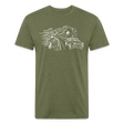 Rivian PCH Cruise Line Art Shirt - heather military green