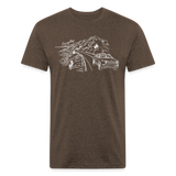 Rivian PCH Cruise Line Art Shirt - heather espresso