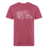 Rivian PCH Cruise Line Art Shirt - heather burgundy