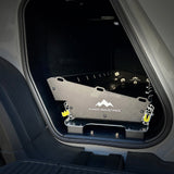 The Range Industries Gear Tunnel Slide 'LITE,' compatible with Rivian R1T, installs in the rear cargo area to provide convenient, organized access to your gear.