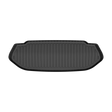 Black LinerX Front Cargo Liner for Rivian R2 (2027) with a ribbed surface, raised edges, and all-weather protection.