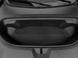 LinerX Front Cargo Liner for Rivian R2 (2027) custom-fit black molded cargo liner installed in a vehicle’s front trunk for all-weather protection.