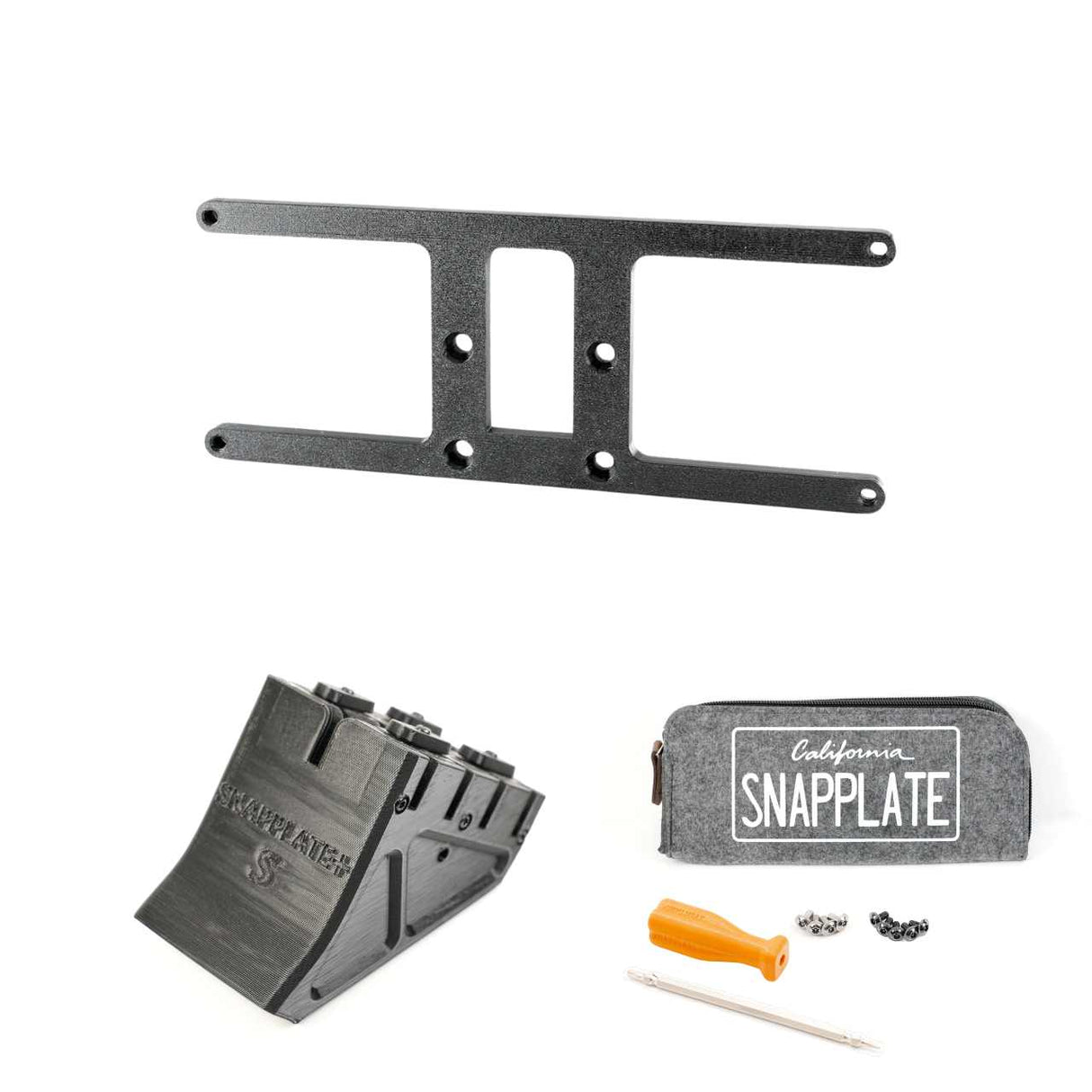 SnapPlate plus with an AU slimline plate mount for the 2021 Tesla Model S