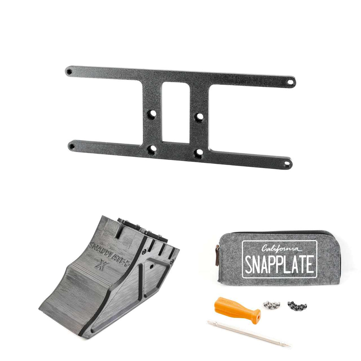 SnapPlate plus with an AU slimline plate mount for the 2021 Tesla Model X