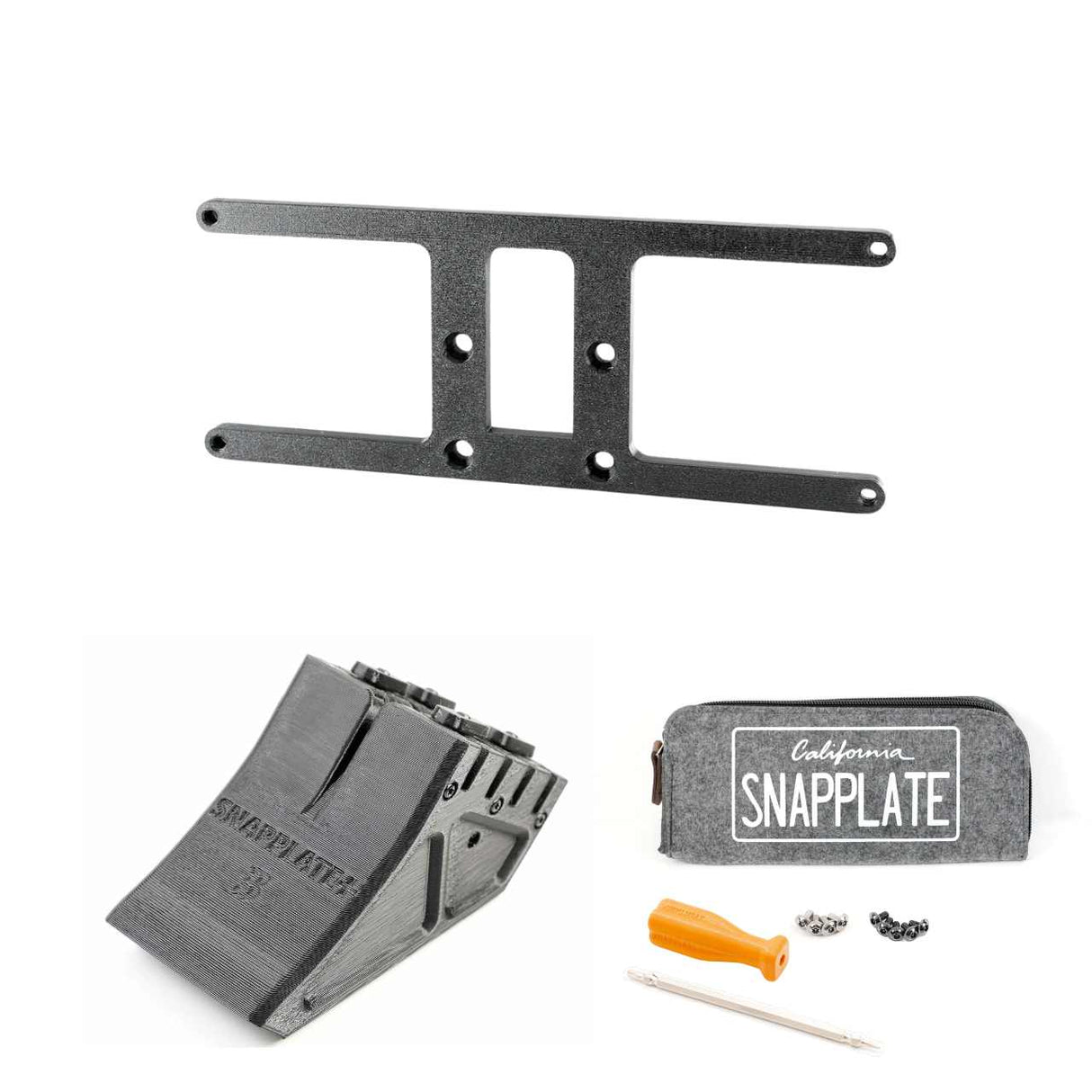 SnapPlate plus with an AU slimline plate mount for the 2017 Tesla Model 3