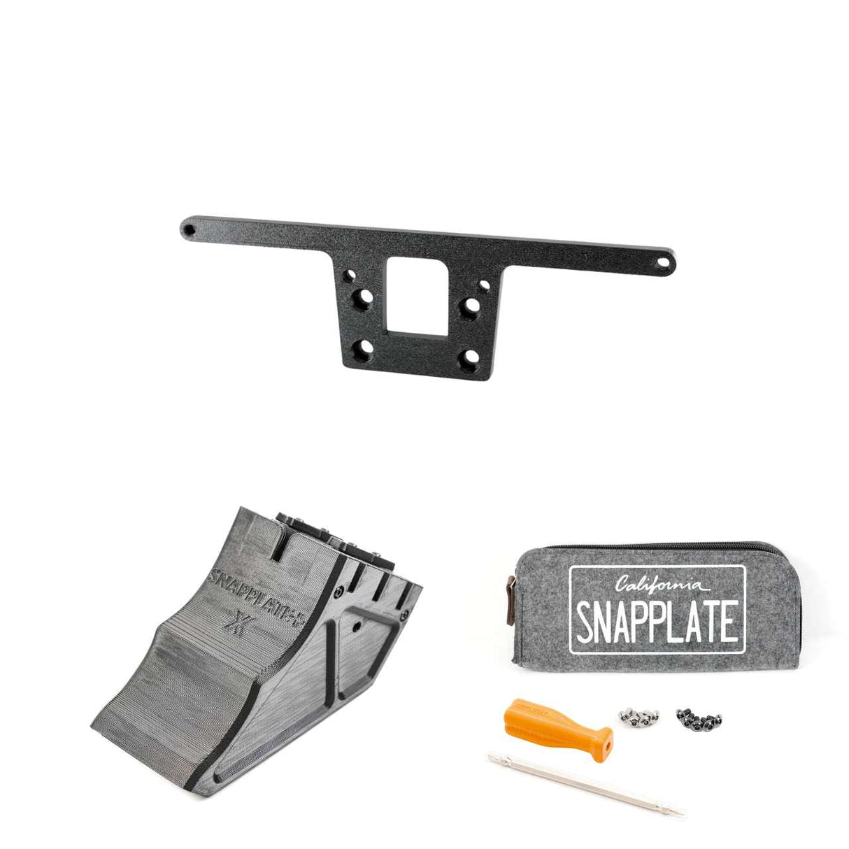 SnapPlate plus with a CH plate mount for the 2021 Tesla Model X