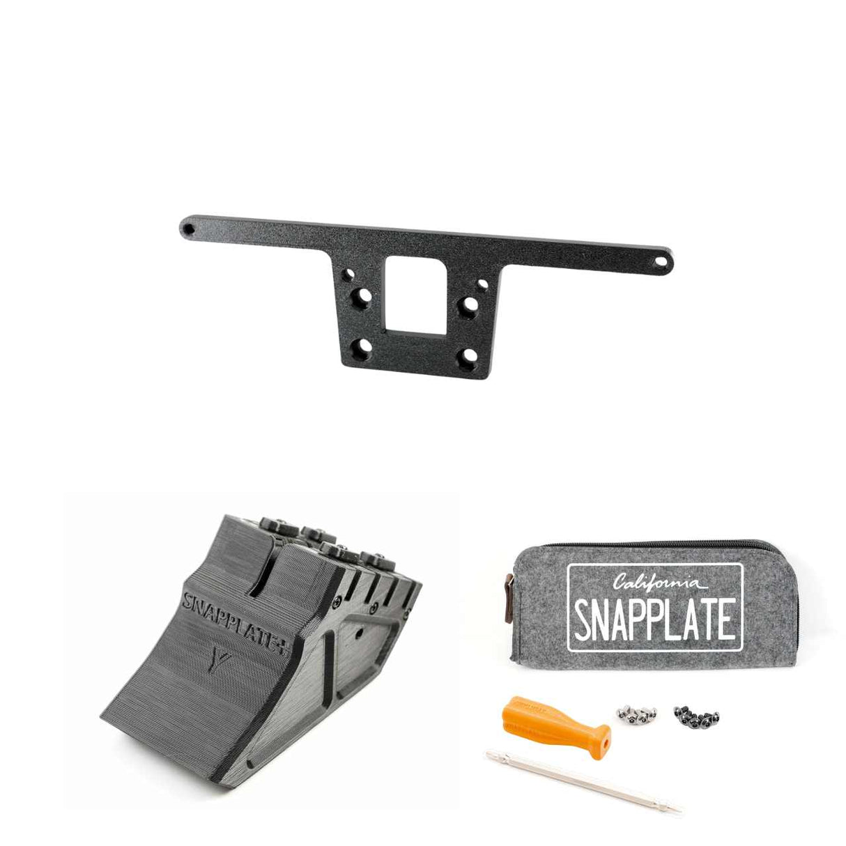 SnapPlate plus with a CH plate mount for the 2020 Tesla Model Y