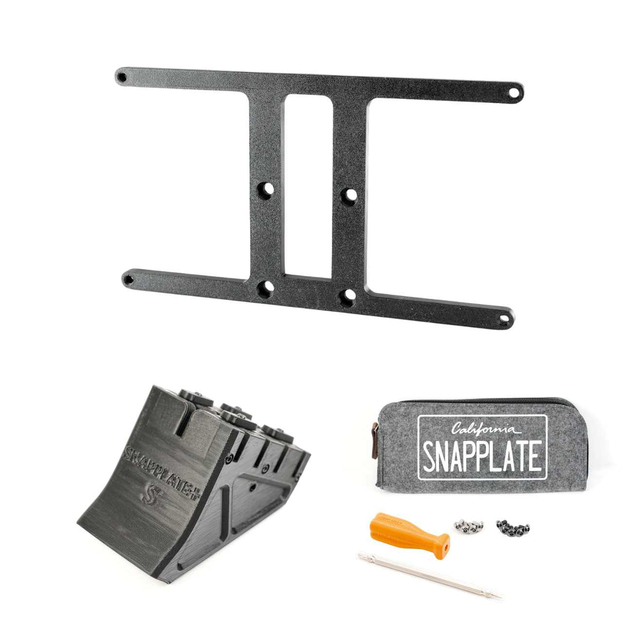 SnapPlate plus with a Japan plate mount for the 2021 Tesla Model S
