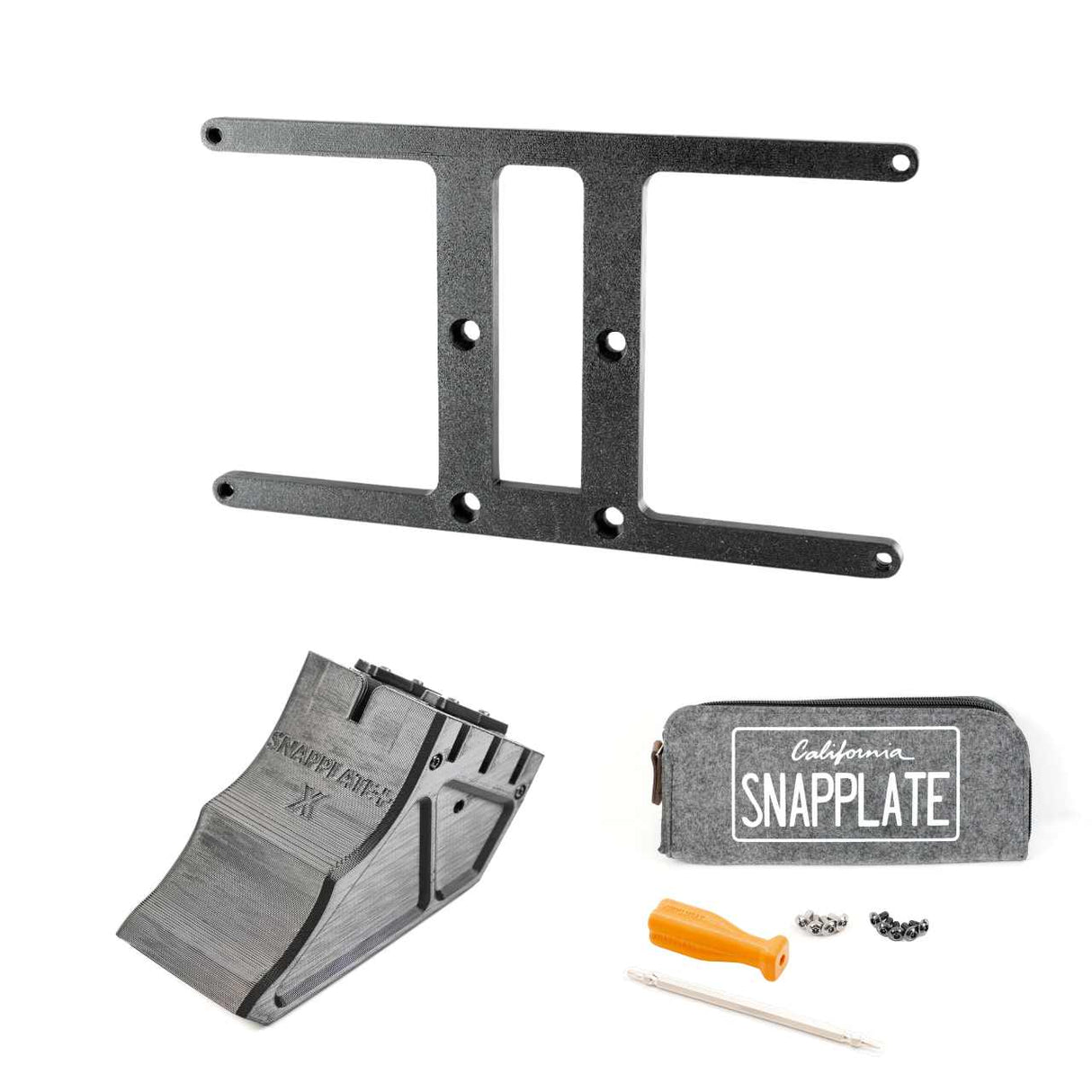 SnapPlate plus with a Japan plate mount for the 2021 Tesla Model X