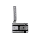 The EveryAmp SnapPlate+ Base for Tesla Model Y Performance (2026+) is a metal bracket with multiple adjustment holes and a rectangular clamp, shown on a white background.