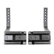 EveryAmp SnapPlate+ Base for Tesla Model Y Performance (2026+) shown side by side; two adjustable metal brackets with multiple holes and rectangular clamps on a white background.