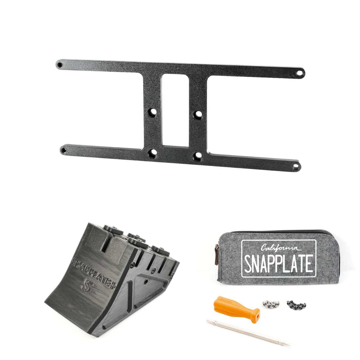 SnapPlate plus with a UK custom number plate mount for the 2020 Tesla Model S