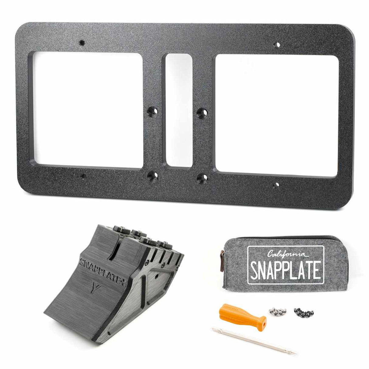 SnapPlate plus with an XL plate mount for the 2020 Tesla Model Y