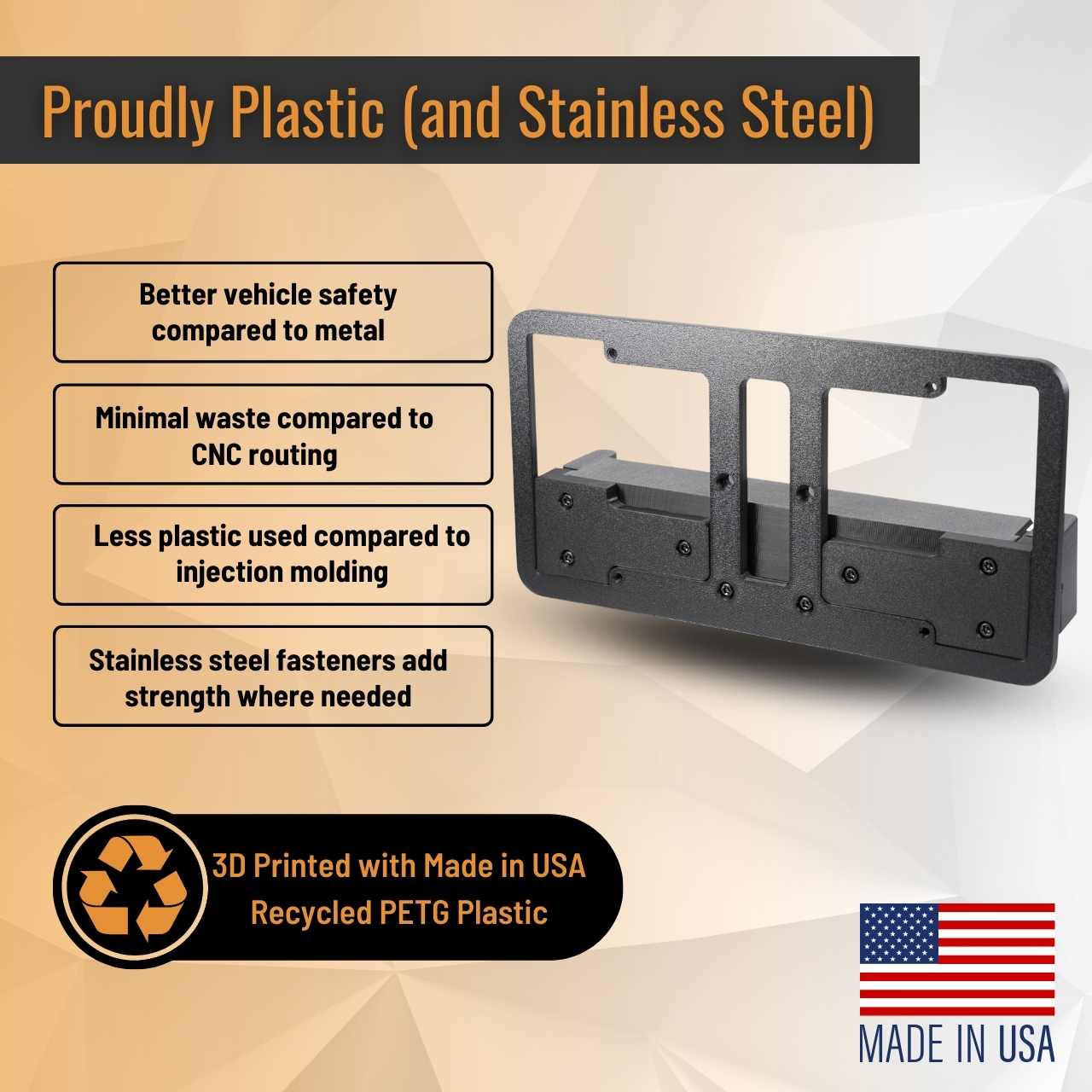 Ford F-150 Lightning EV SnapPlate No-Drill Front License Plate