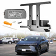 SnapPlate for Toyota bZ4X shown with the vehicle and included hardware kit