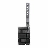 The EveryAmp SnapPlate+ Base - Tesla Model S Base (2026) is a 3D-printed vertical bracket with multiple holes, mounted to two stacked black rectangular components with screws, designed to fit SnapPlate+ and accommodate a bumper camera.