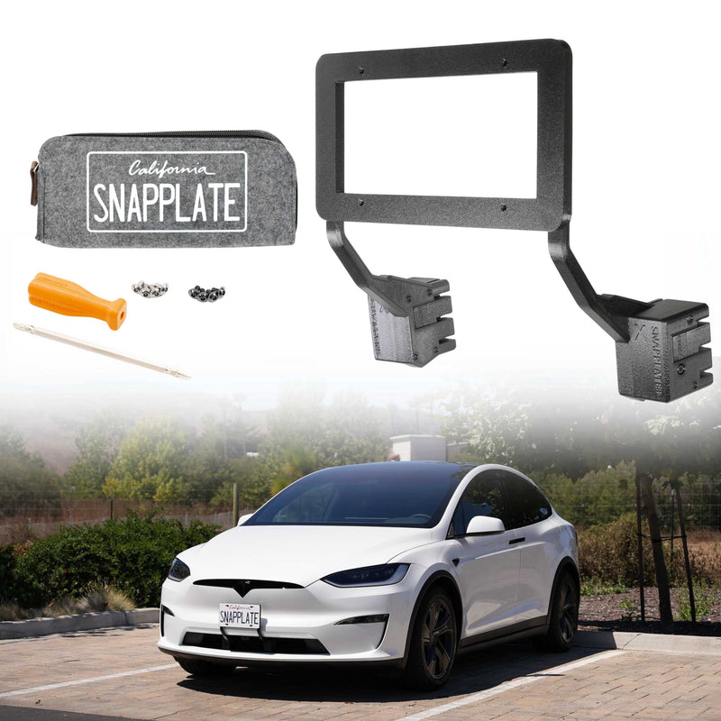 SnapPlate Front License Plate Holders for Tesla Vehicles – EveryAmp