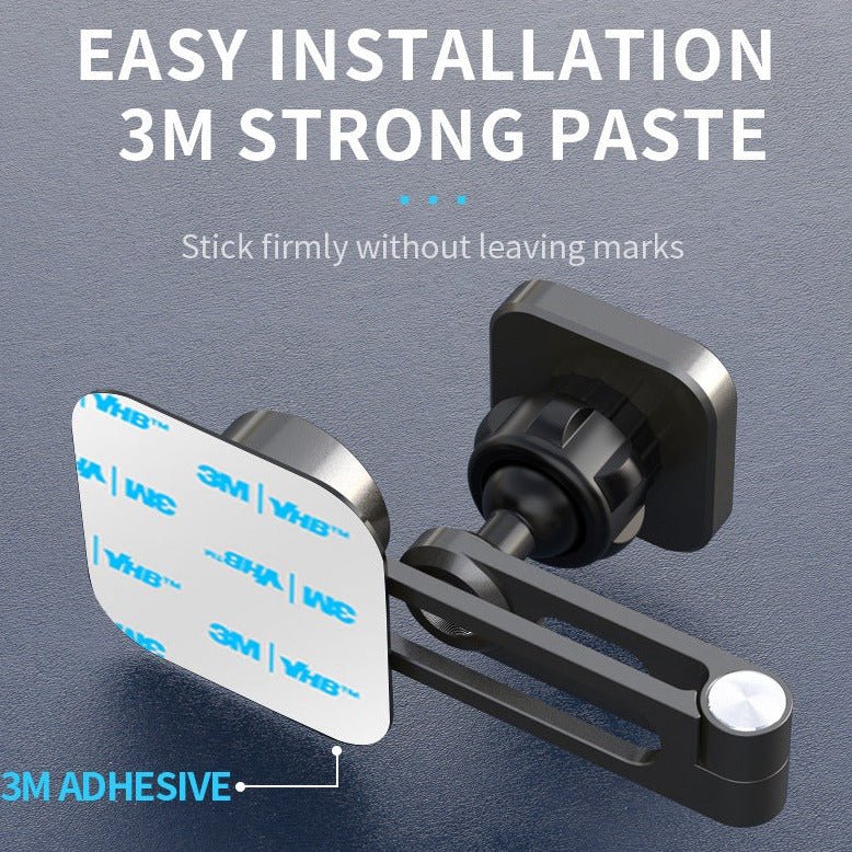 The Tesery Official Store Center Screen Magnetic Phone Holder for Model 3/Y/S/X/Cybertruck features a square 3M adhesive pad for easy, strong, and mark-free installation on your center console.