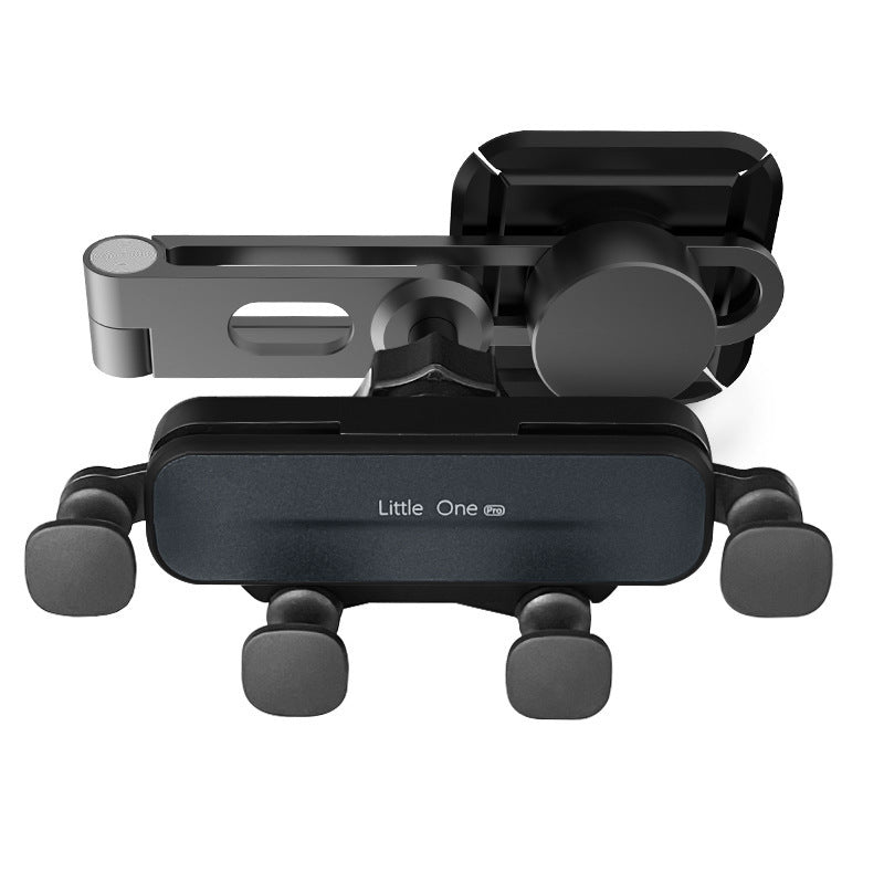 The Tesery Official Store Center Screen Magnetic Phone Holder for Model 3/Y/S/X/Cybertruck features adjustable grips—an ideal Tesla phone mount in sleek black and silver.