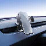 The Flexible Phone Holder for Model 3 Highland & Model Y Juniper from Tesery Official Store keeps your smartphone secure on your car dashboard, complementing a modern, minimalist interior.