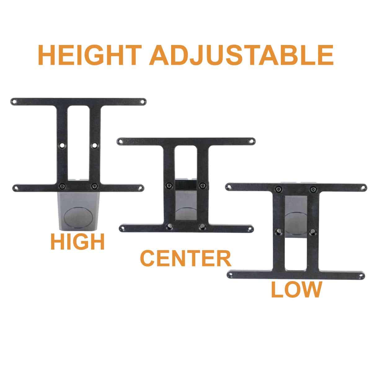 Height Adjustable SnapPlate Plate Mounts High Center