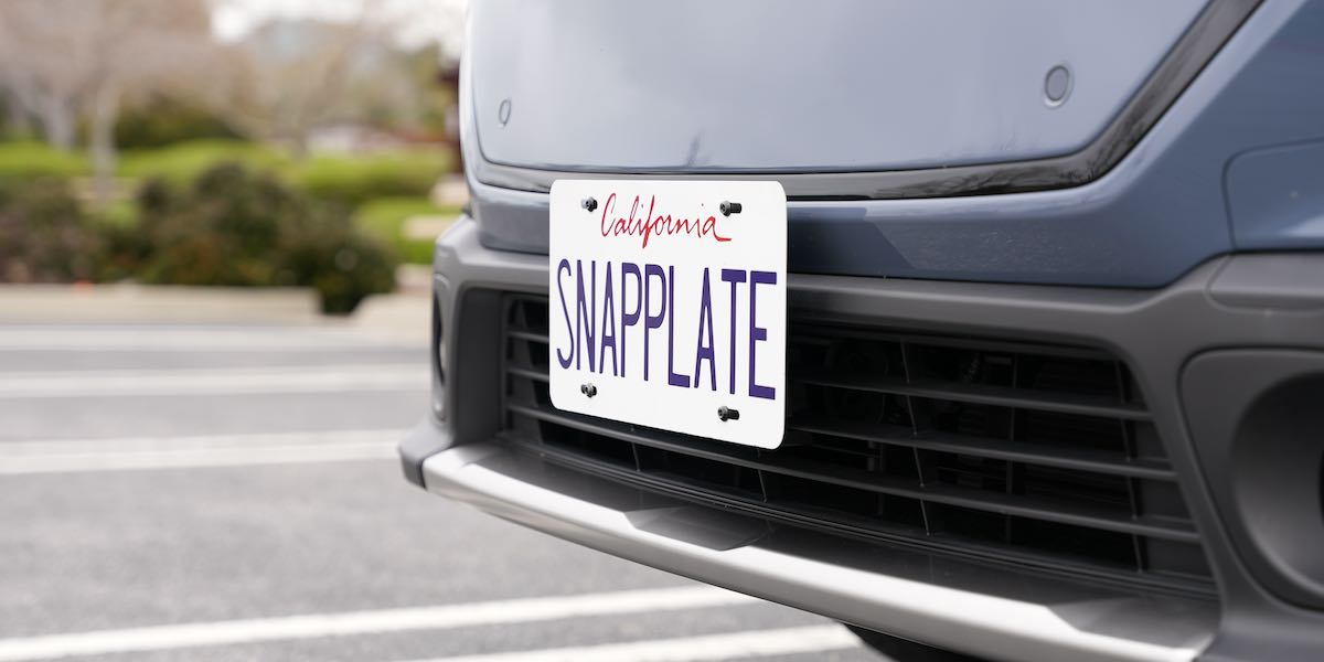 Subaru Solterra Front License Plate Bracket (SnapPlate) – EveryAmp