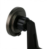 Close-up of the Tesery MagLink HUD, an OLED magnetic dashboard display by Tesery Official Store for Model Y Juniper/Model 3 Highland, featuring a black and metallic adjustable mount with a circular base and knurled knob against a white background.